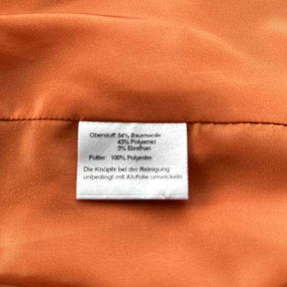 HALLHUBER Burnt Orange mid-length trench * Euro size 34 US XS - Picture 8 of 9